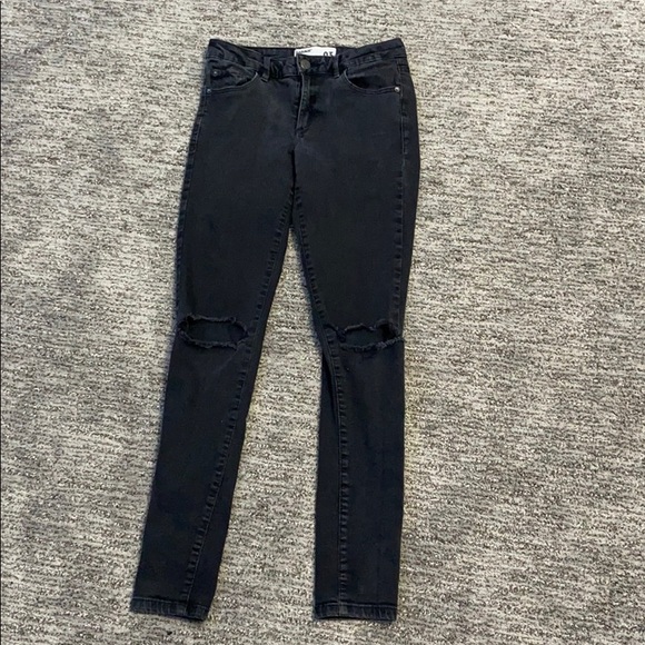 mid ride garage jeans